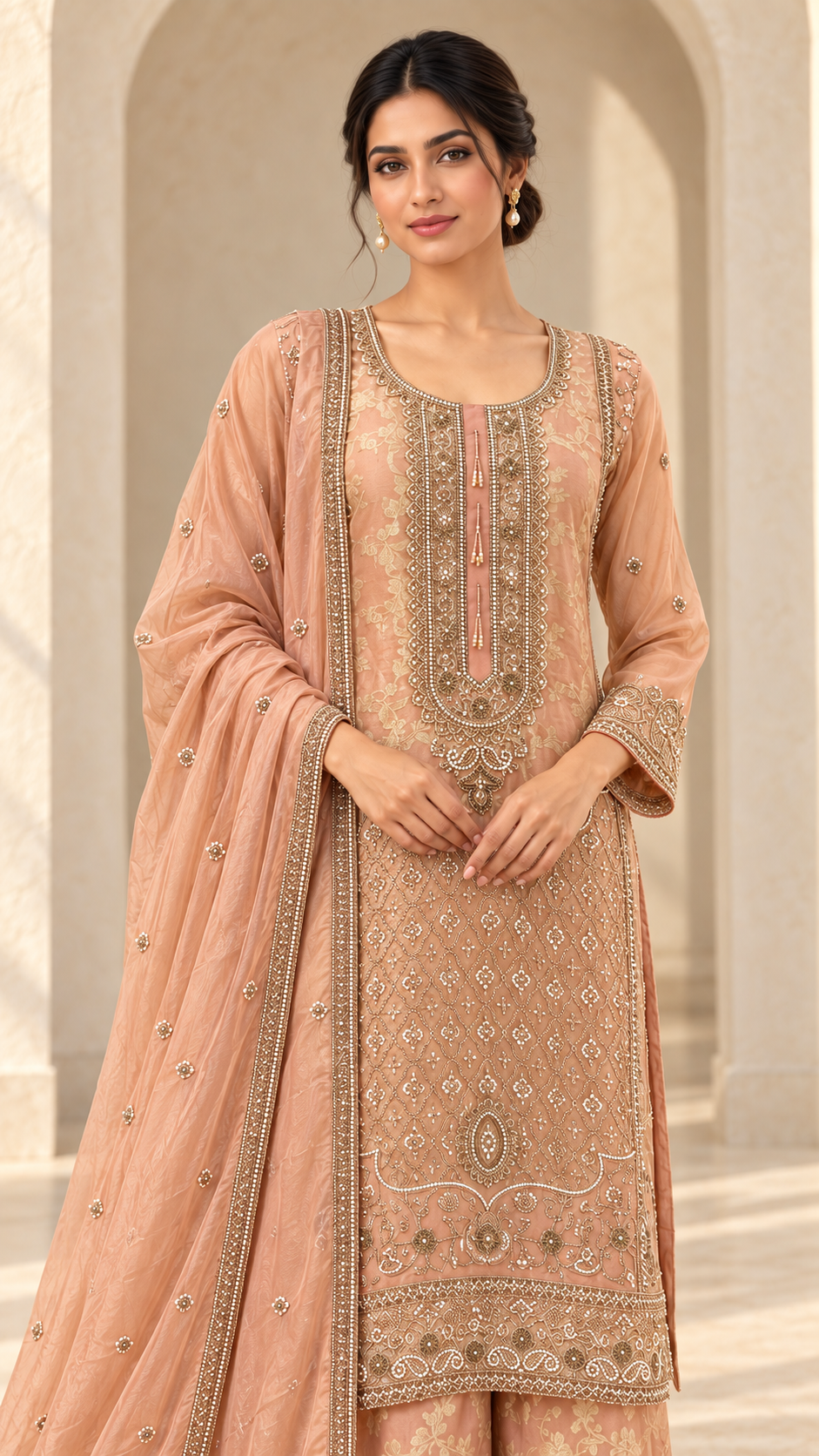 Dusty Peach Palazzo