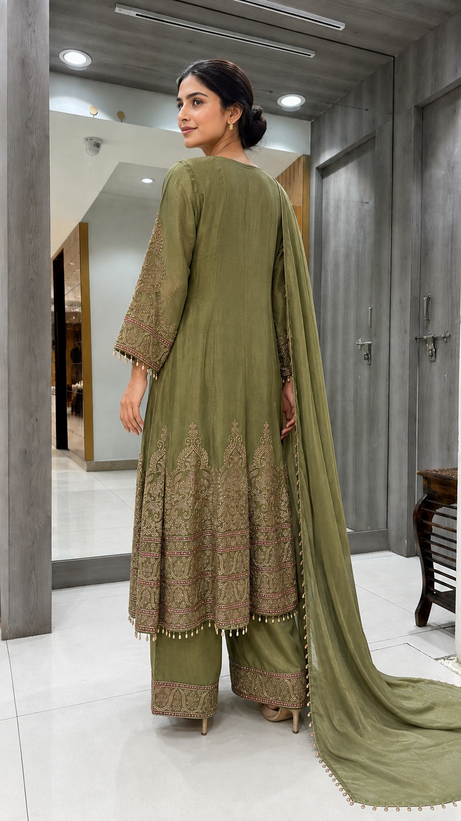 Olive Green Suit