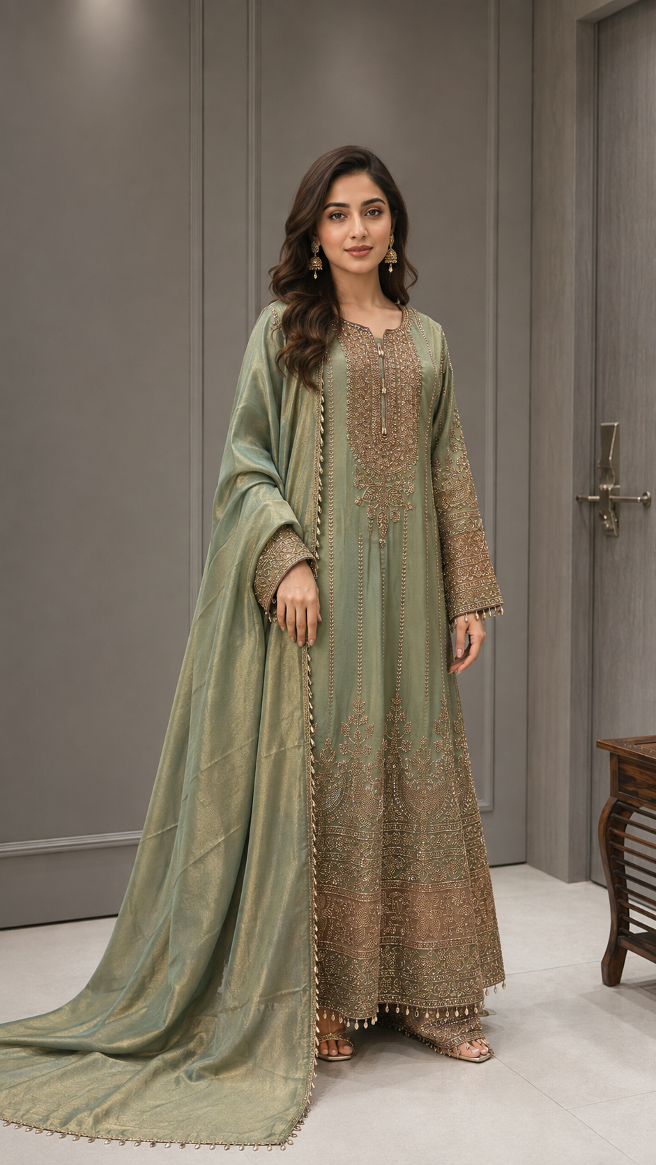 Sage Green Gown