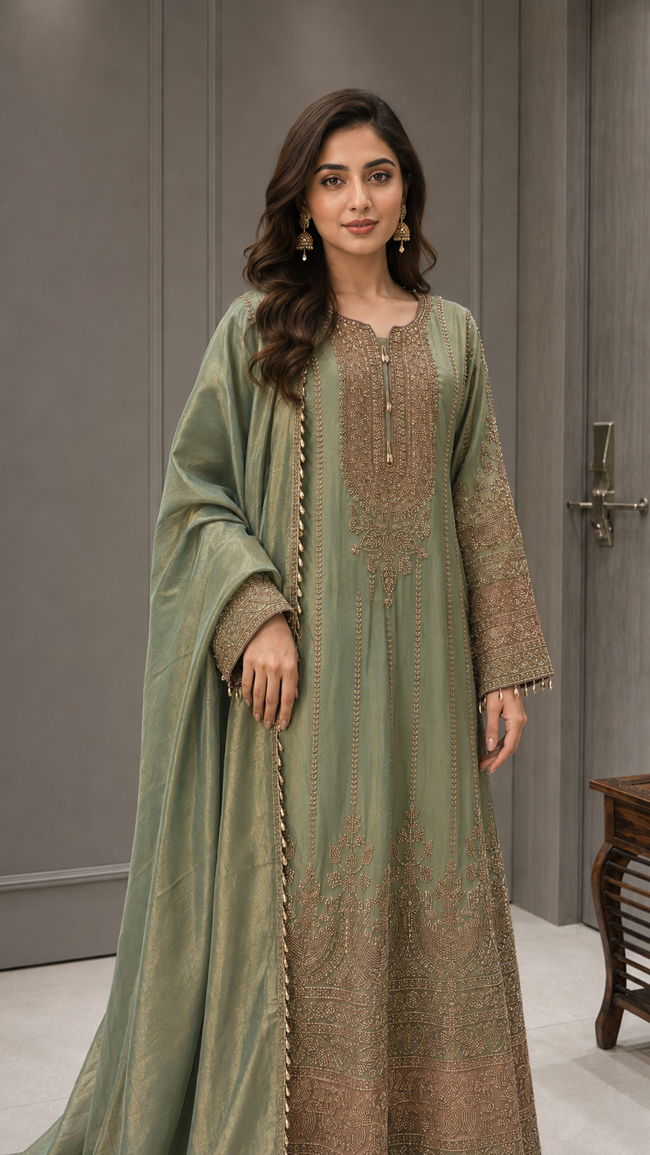 Sage Green Gown