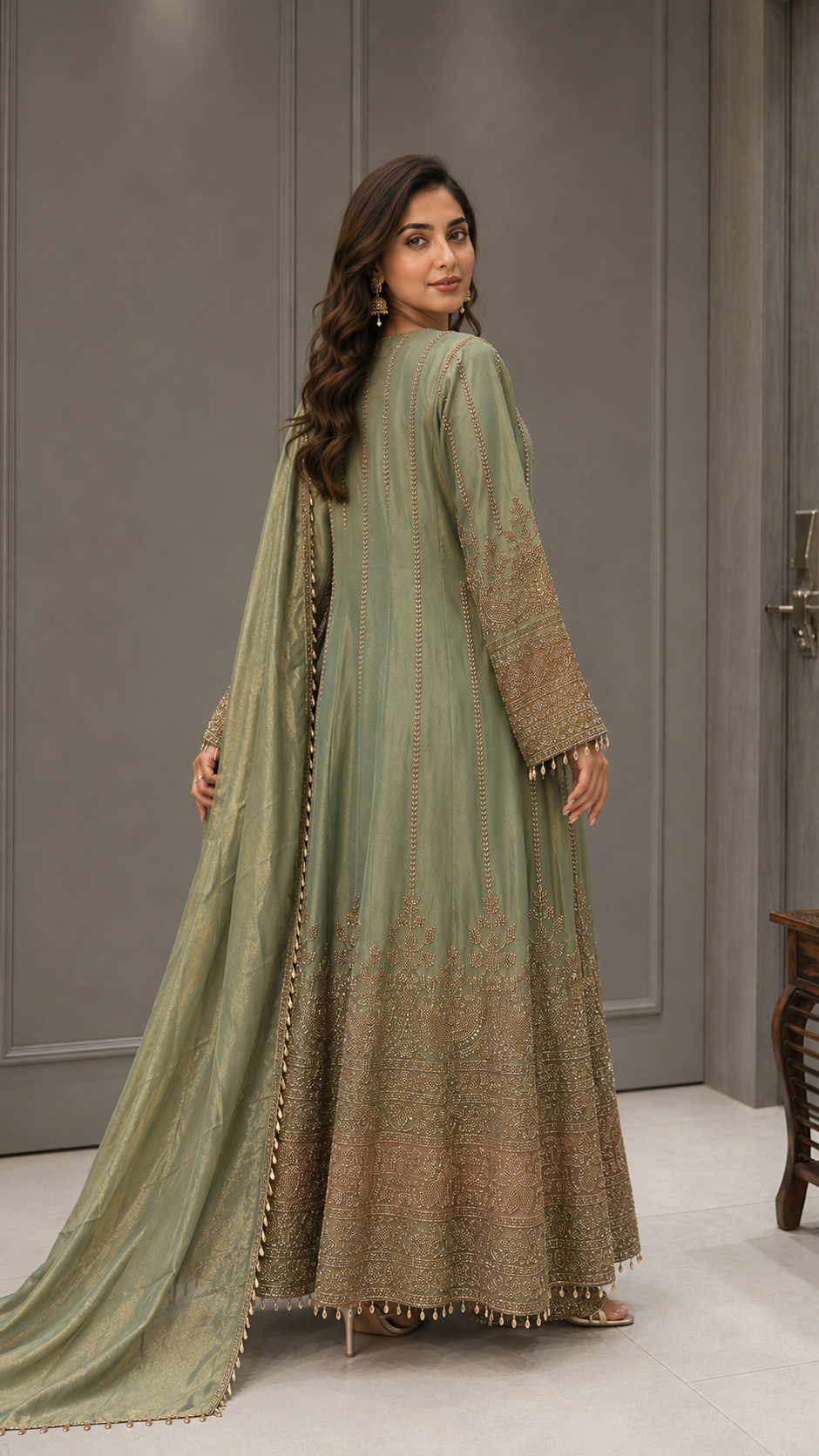 Sage Green Gown