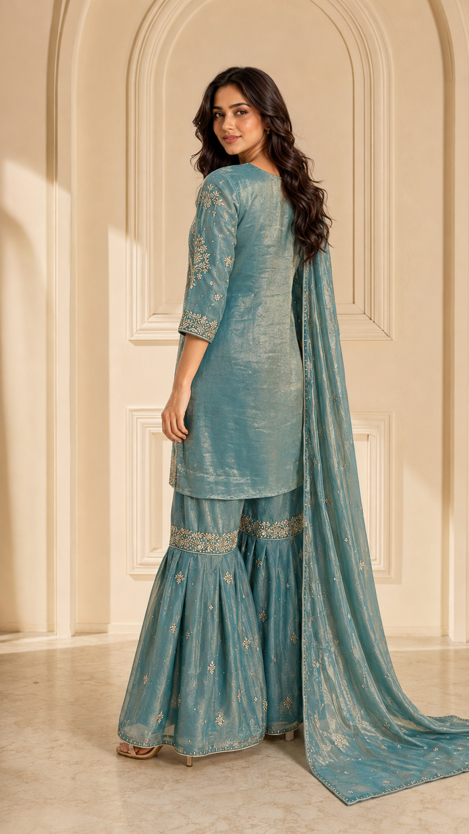 Sea Green Gharara